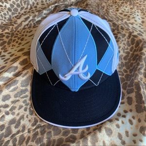 New Era Atlanta Braves Blue Argyle 59FIFTY Fitted Hat - Size 7 1/8